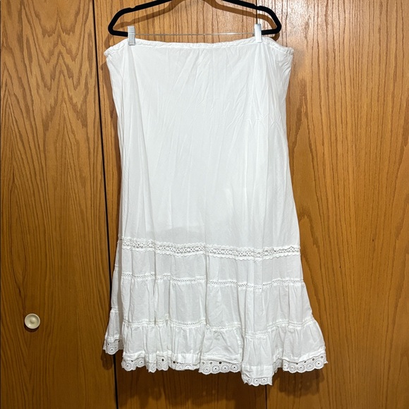 Kimchi Blue Zoey boho maxi skirt low rise cottagecore granola size L 100% cotton - Picture 7 of 9